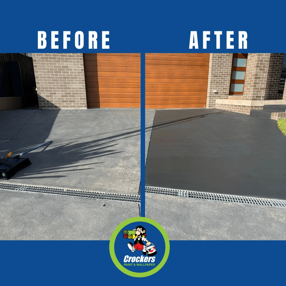 Haymes Paveshield Driveway & Concrete Sealer Haymes Paveshield Driveway & Concrete Sealer -Crockers Paints Store 1BeforeAfter