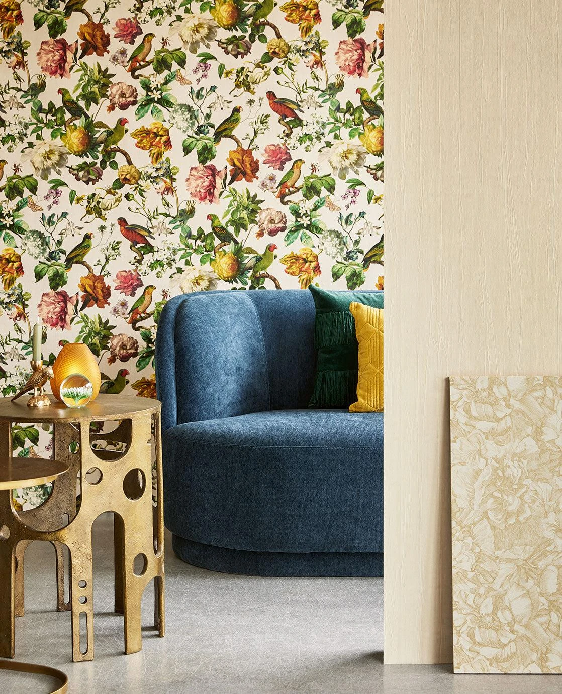 MUSEUM Wallpaper Floral with Birds MUSEUM Wallpaper Floral With Birds -Crockers Paints Store 307301 307330 307341