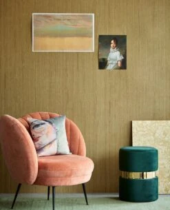 MUSEUM Wallpaper Fabric Look Texture -Crockers Paints Store 307337