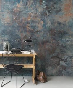 FACTORY IV Wallpaper Mural Coloured Concrete -Crockers Paints Store 429626 roomset1