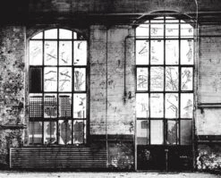 FACTORY IV Wallpaper Mural Old Warehouse Windows