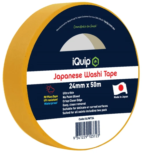 Iquip Japanese Washi Tape Yellow Iquip Japanese Washi Tape Yellow -Crockers Paints Store Copy of 16JWT24