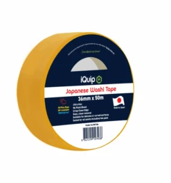 Iquip Japanese Washi Tape Yellow 3 Iquip Japanese Washi Tape Yellow -Crockers Paints Store Copy of 16JWT36