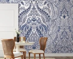 Damask Resource Library Jaipur Paisley Damask Wallpaper Mural -Crockers Paints Store DM4912M YWDE39JaipurPaisleyDamask RS1