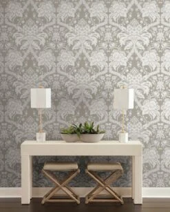 Damask Resource Library French Artichoke Dam Wallpaper -Crockers Paints Store DM4952 YWDE39FrenchArtichokeDamask RS1