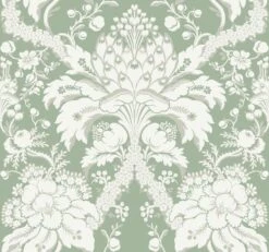 Damask Resource Library French Artichoke Dam Wallpaper -Crockers Paints Store DM4954