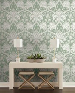 Damask Resource Library French Artichoke Dam Wallpaper -Crockers Paints Store DM4954 YWDE39FrenchArtichokeDamask RS1