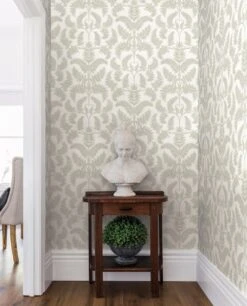 Damask Resource Library Royal Fern Damask Wallpaper 8 Damask Resource Library Royal Fern Damask Wallpaper -Crockers Paints Store DM4963 YWDE39RoyalFernDamask RS1