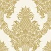Damask Resource Library Pineapple Plantation Wallpaper -Crockers Paints Store DM4971