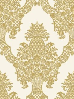 Damask Resource Library Pineapple Plantation Wallpaper