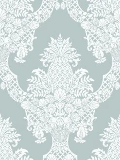Damask Resource Library Pineapple Plantation Wallpaper -Crockers Paints Store DM4973