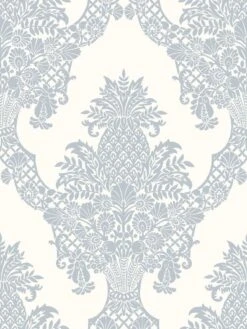 Damask Resource Library Pineapple Plantation Wallpaper -Crockers Paints Store DM4974