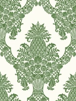 Damask Resource Library Pineapple Plantation Wallpaper -Crockers Paints Store DM4976