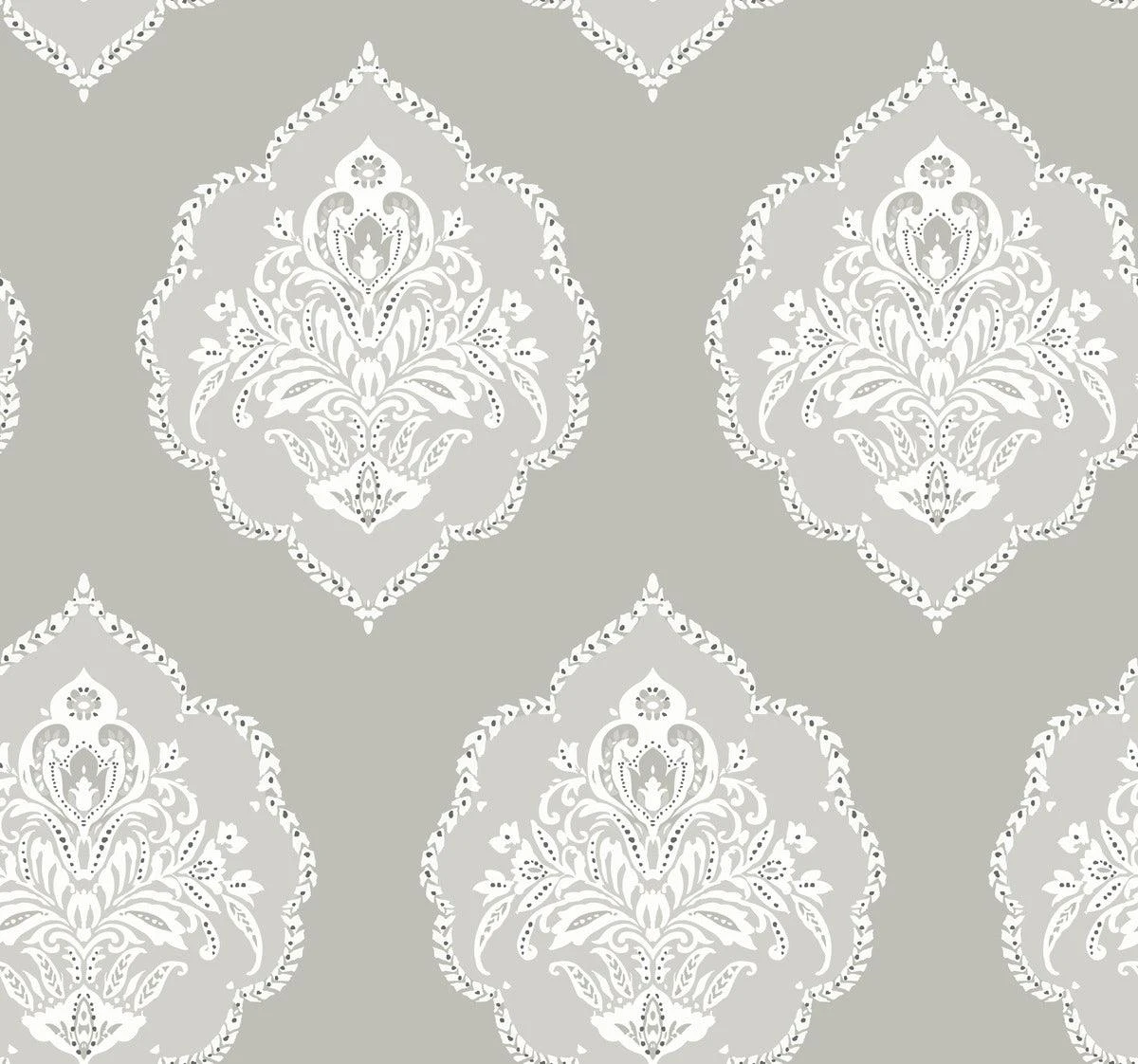 Damask Resource Library Signet Medallion Dam Wallpaper Damask Resource Library Signet Medallion Dam Wallpaper -Crockers Paints Store DM4984