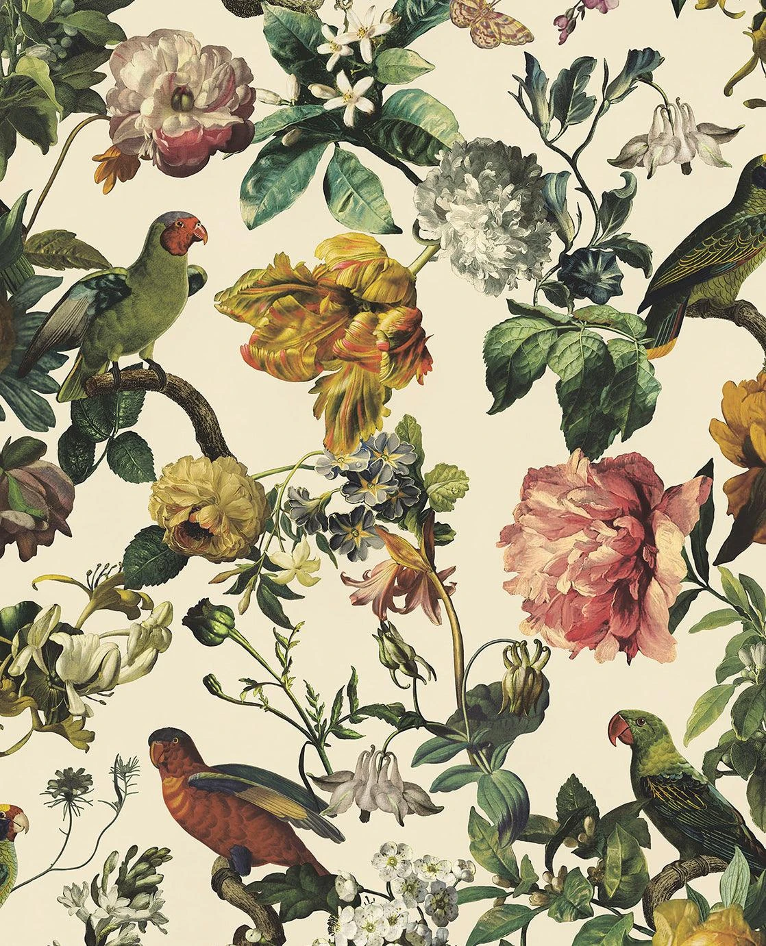 MUSEUM Wallpaper Floral with Birds MUSEUM Wallpaper Floral With Birds -Crockers Paints Store E307301