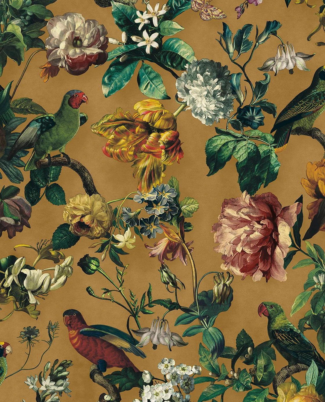 MUSEUM Wallpaper Floral with Birds MUSEUM Wallpaper Floral With Birds -Crockers Paints Store E307303