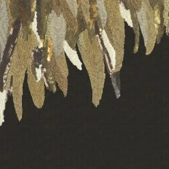 MUSEUM Wallpaper Mural Embroidered Feathers