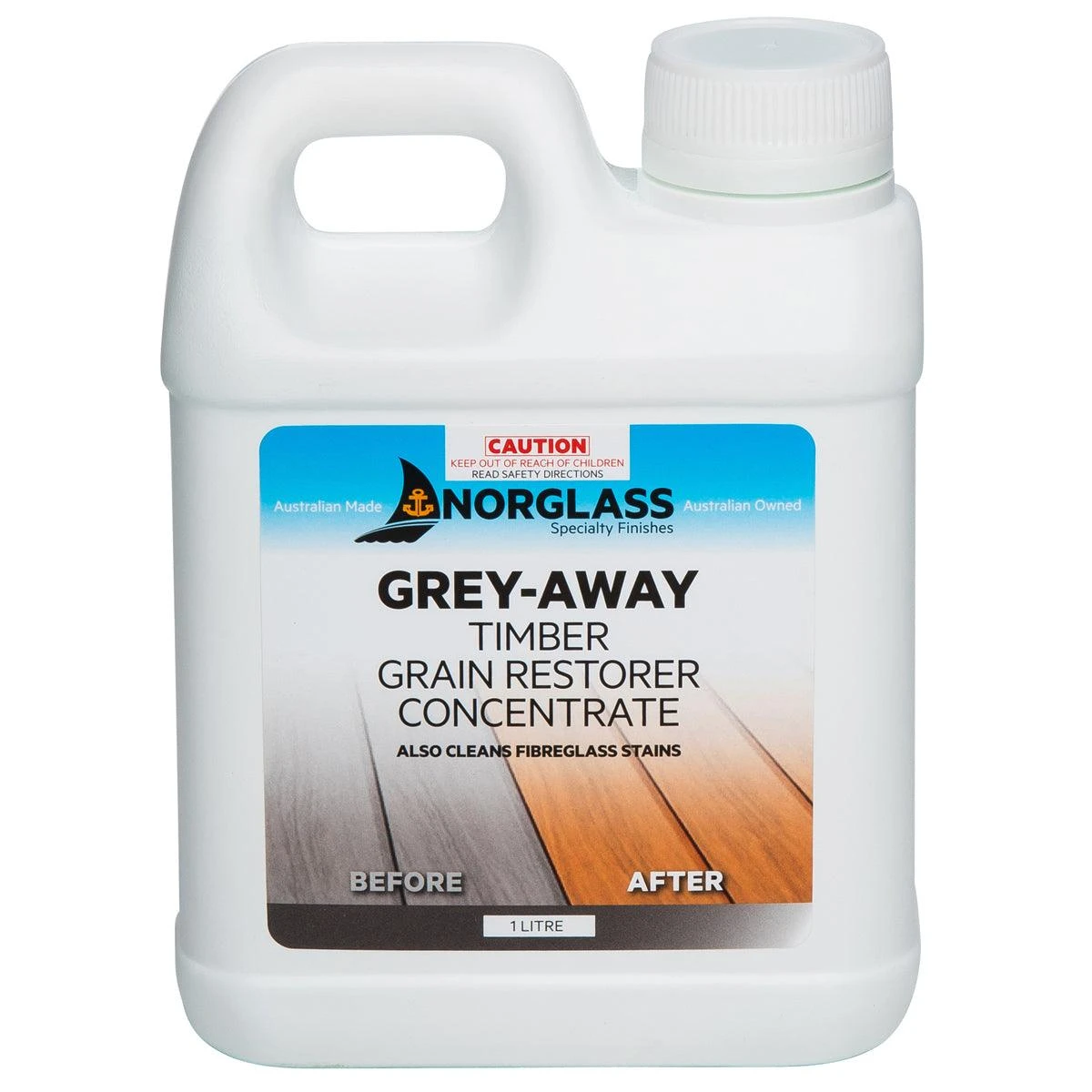 Norglass Grey - Away Cleaner Norglass Grey - Away Cleaner -Crockers Paints Store GREY AWAY 1L