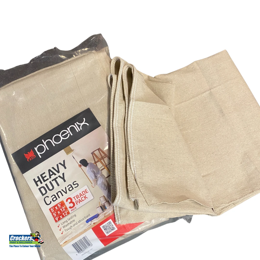 Heavy Duty Canvas Phoenix Paint Drop Cloth Sheets Heavy Duty Canvas Phoenix Paint Drop Cloth Sheets -Crockers Paints Store