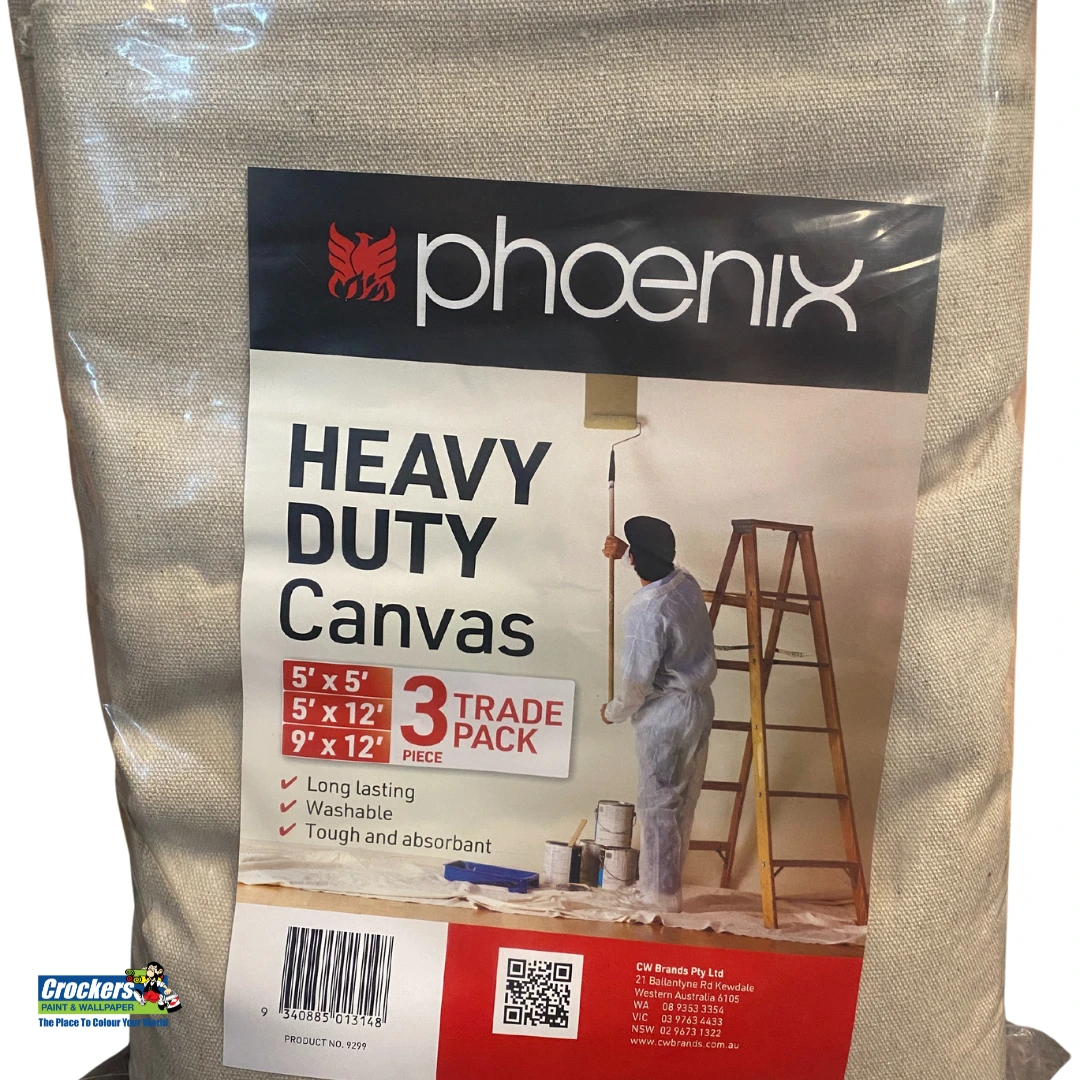 Heavy Duty Canvas Phoenix Paint Drop Cloth Sheets Heavy Duty Canvas Phoenix Paint Drop Cloth Sheets -Crockers Paints Store