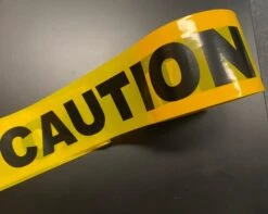 Caution Tape Yellow/Black 37162 (100mm X 100mt)