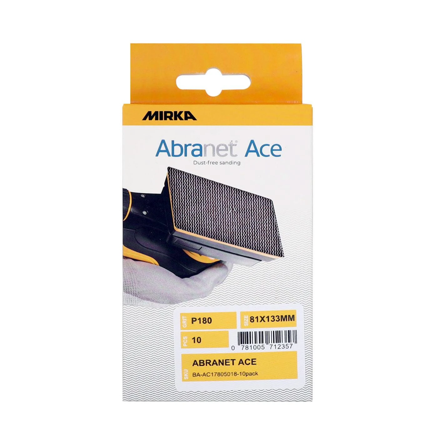 Mirka Abranet Ace Ceramic Sheets 81x133mm 10 pack P120 Mirka Abranet Ace Ceramic Sheets 81x133mm 10 Pack P120 -Crockers Paints Store Mirka Abranet Ace 81x133mm BA AC178050 10PACK 417ffcc8 3f55 427e 9a81 af09dd75df23