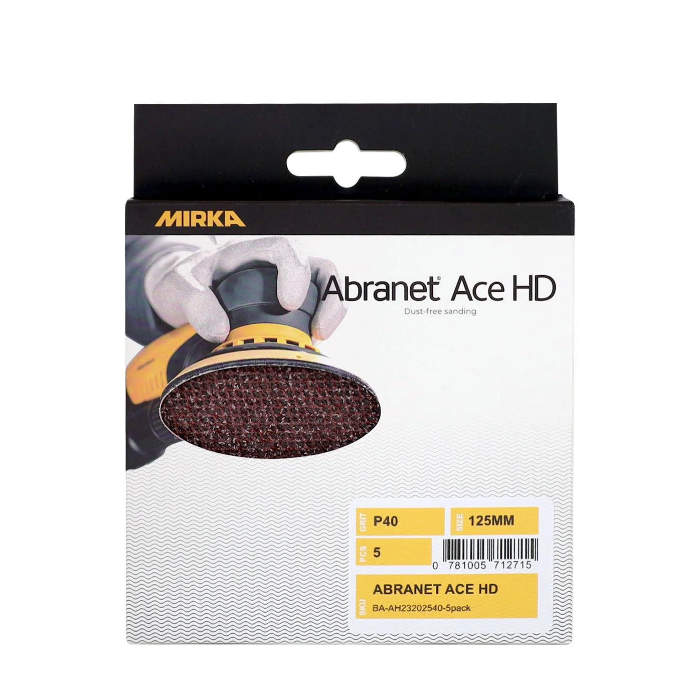 Mirka Abranet Ace HD Ceramic Sanding Discs 125mm 5 Pack P60 Mirka Abranet Ace HD Ceramic Sanding Discs 125mm 5 Pack P60 -Crockers Paints Store Mirka Abranet Ace HD 125mm BA AC232050 10pack 2 ac899ef6 9f5e 4f28 963d 66e6e32be15d