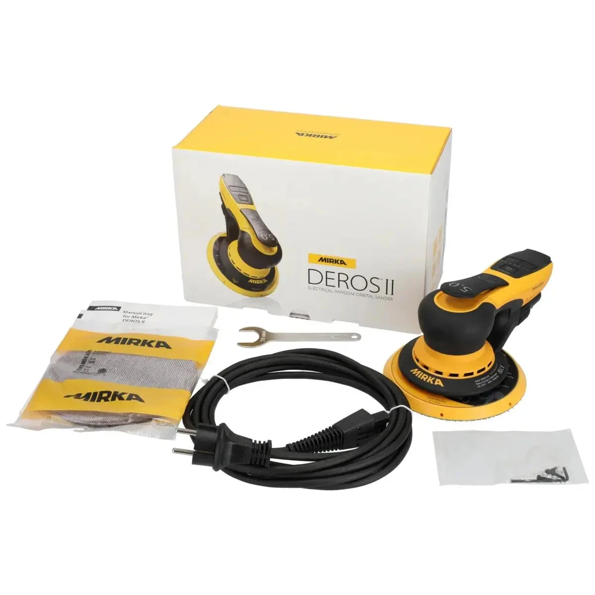 Mirka Deros II 150mm Random Orbital Sander - 5mm Orbit 650CV Mirka Deros II 150mm Random Orbital Sander - 5mm Orbit 650CV -Crockers Paints Store Mirka Deros II 150mm Random Orbital Sander 5mm Orbit 650CV Deros 52756826BOX