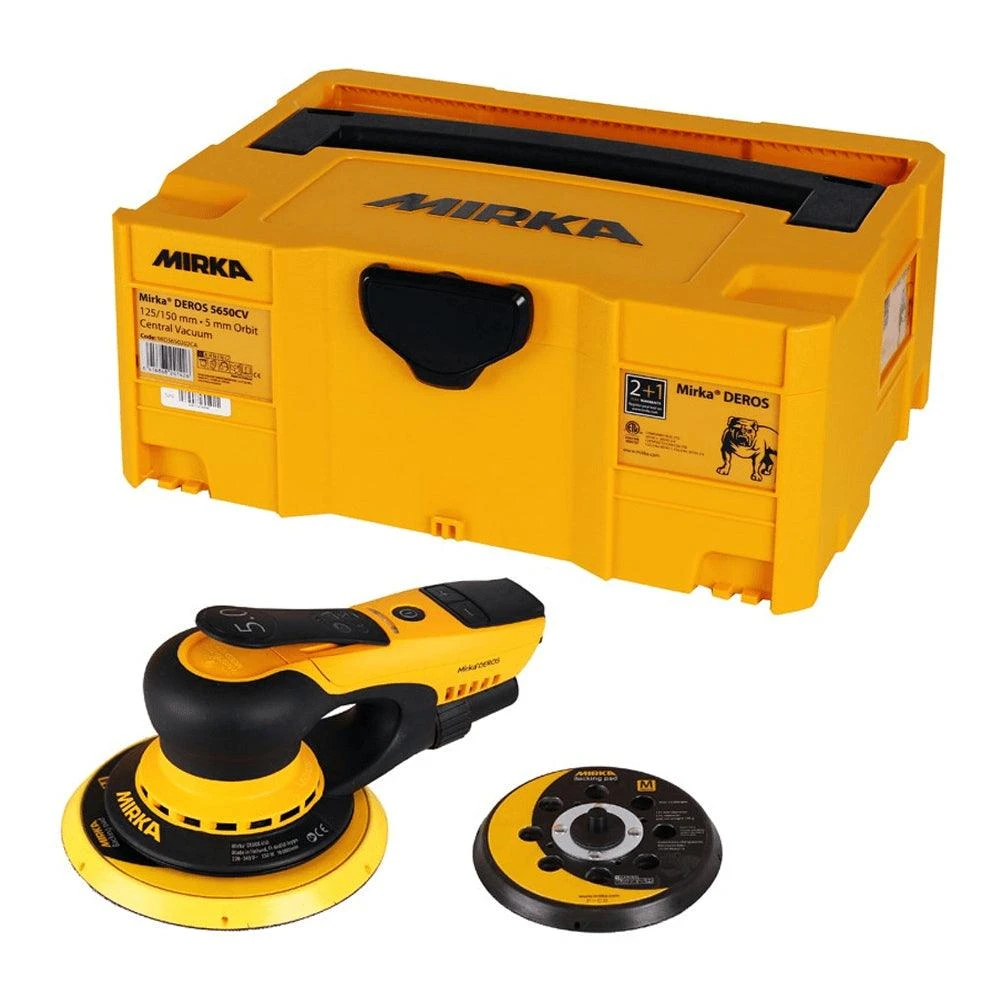 Mirka DEROS 5650CV 125/150mm Vacpoint Orbpoint 5,0 Case AN Mirka DEROS 5650CV 125/150mm Vacpoint Orbpoint 5,0 Case AN -Crockers Paints Store Mirka Deros 5650CV 125 150mm MID56503CAAN