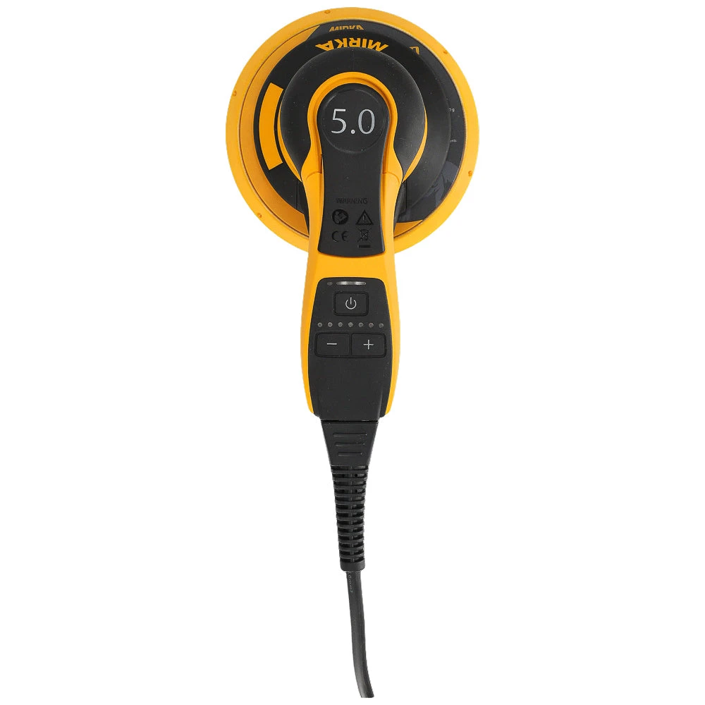 Mirka Deros II 150mm Random Orbital Sander - 5mm Orbit 650CV Mirka Deros II 150mm Random Orbital Sander - 5mm Orbit 650CV -Crockers Paints Store Mirka Deros II Sander Above View