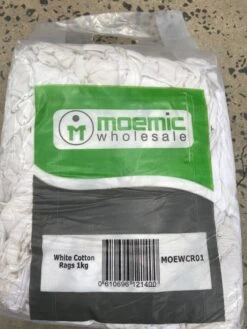 Moemic Premium White Cotton Cleaning Clean Rags
