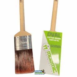 Moemic Oval Cutter Paint Brush With Advanced Synthetic Filament 4 Moemic Oval Cutter Paint Brush With Advanced Synthetic Filament -Crockers Paints Store Moemic Brush Oval Cutters 50mm