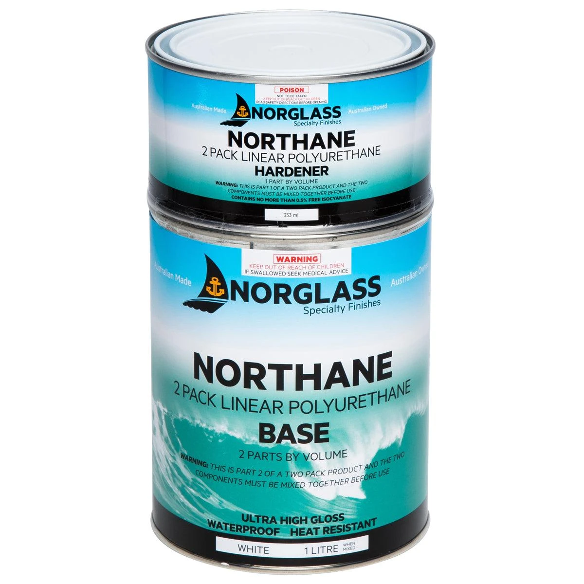 Norglass Northane Gloss BLACK (2 pack) Norglass Northane Gloss BLACK (2 Pack) -Crockers Paints Store NORTHANE WHITE 1L