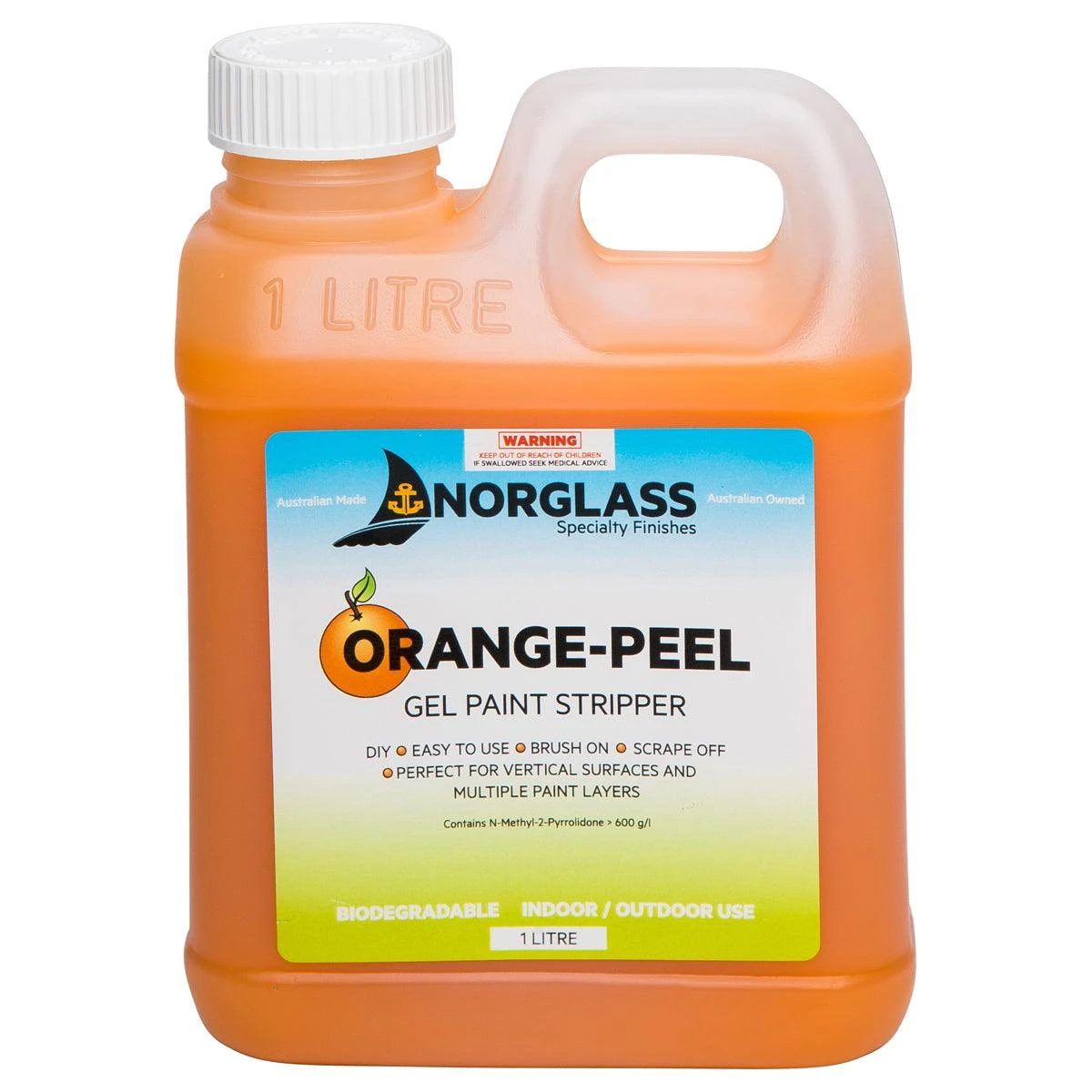 Norglass Orange Peel Stripper Norglass Orange Peel Stripper -Crockers Paints Store ORANGE PEEL 1L