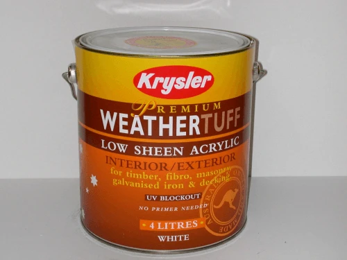Haymes New Life Exterior Low Sheen (Krysler Premium Weathertuff Low Sheen Acrylic) Haymes New Life Exterior Low Sheen (Krysler Premium Weathertuff Low Sheen Acrylic) -Crockers Paints Store PREMIUM WEATHERTUFF LOW SHEEN ACRYLIC2