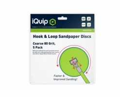 Iquip Pole Sander Hook & Loop Sandpaper Discs 5pk