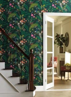 Rifle Paper Co. Peacock Wallpaper -Crockers Paints Store RI5168 YWDD13Peacock ORG