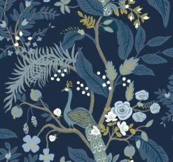 Rifle Paper Co. Peacock Wallpaper -Crockers Paints Store RI5172