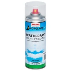 Norglass Weatherfast Poly Clear SATIN -Crockers Paints Store SPRAY POLYCLEAR SATIN