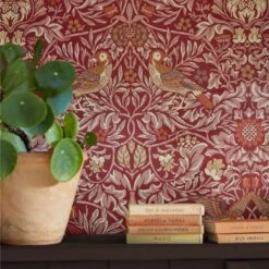 Emery Walker's House Wallpaper Bird -Crockers Paints Store bird wallpaper 4