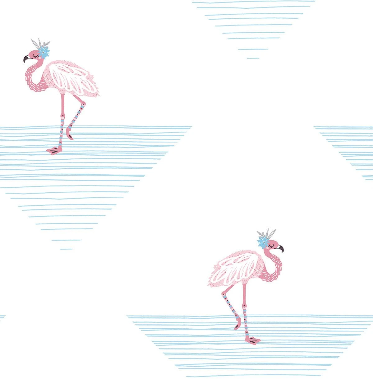 Daydreamers Wallpaper Flamingo Triangle Daydreamers Wallpaper Flamingo Triangle -Crockers Paints Store da61702